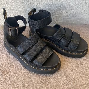 Dr martens Clarissa II Quad platform sandal black US 6